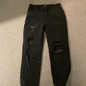 black jeans wide leg